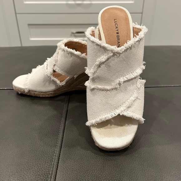 Lucky Brand Shoes - Lucky Brand Wedge Slides